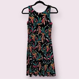 C&C California Women’s A Line Floral Keyhole Back‎ Dress Size S